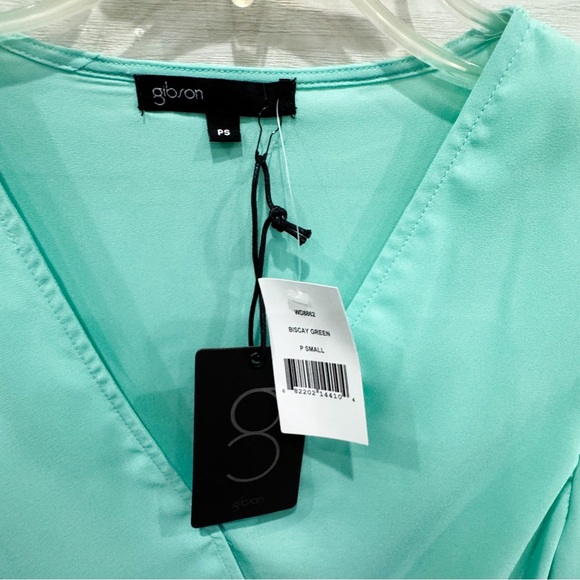 NWT Gibson chiffon faux wrap top ❤️ - Picture 5 of 6